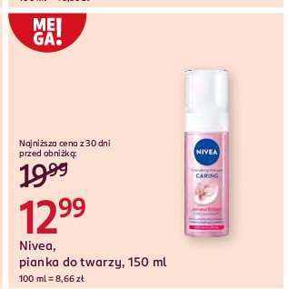 Pianka do twarzy caring Nivea promocja w Rossmann