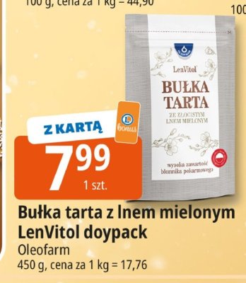 Bułka tarta z lnem mielonym LenVitol doypack Oleofarm promocja w Leclerc