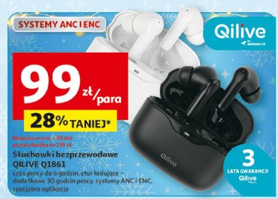 Słuchawki bezprzewodowe QILIVE Q1861 promocja w Auchan
