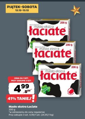Masło ekstra Łaciate promocja w Netto