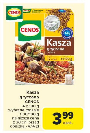 Kasza gryczana prażona Cenos promocja