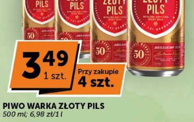 Piwo Warka Złoty Pils promocja w ABC