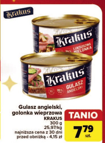 Konserwa luksusowa Krakus animex promocja w Carrefour