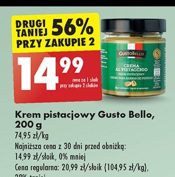 Krem pistacjowy Gustobello promocja