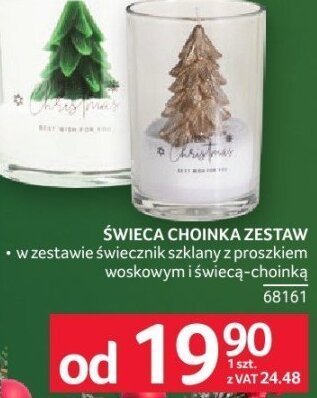 Świeca choinka zestaw promocja w Selgros