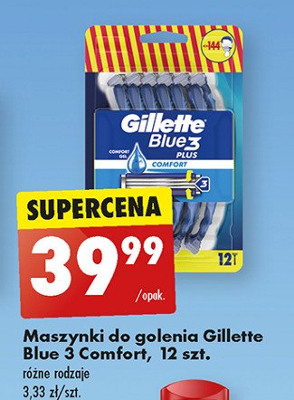 Maszynka do golenia Gillette blue 3 promocja w Biedronka