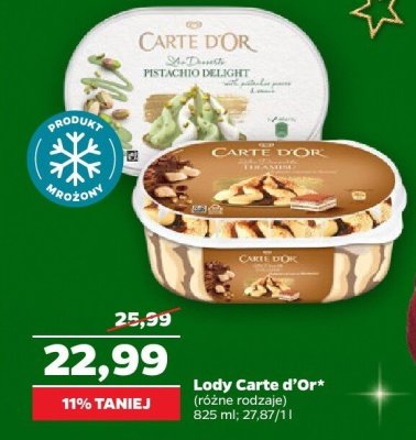 Lody 825 ml, różne rodzaje promocja w Netto