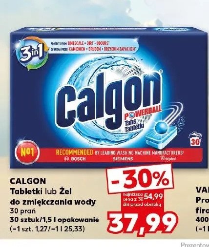 Płyn do czyszczenia pralki Calgon power promocja w Kaufland