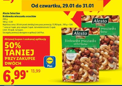 Królewska mieszanka orzechów 200 g promocja w Lidl