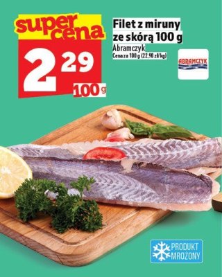 Filet z miruny ze skórą 100 g promocja w TOPAZ