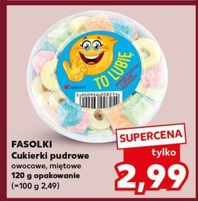 Pastylki pudrowe miętowe FASOLKI promocja