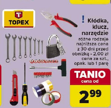 Komplet kluczy p艂askich 6 - 22 mm Topex promocja