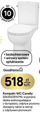 Kompakt WC Cavally GoodHome promocja w Castorama