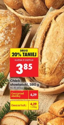Chleb słowiański 380 g Biedronka promocja