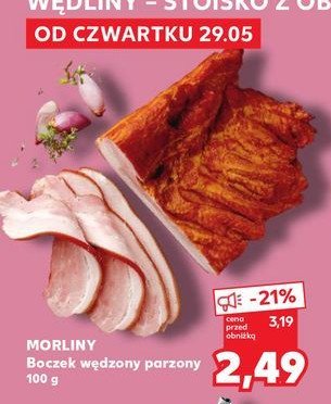 Boczek wędzony parzony Morliny promocja w Kaufland