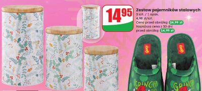 Zestaw pojemników stalowych 3 szt. / 1 opak. promocja w Dino