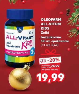 Suplement diety All-Vitum Kids Żelki bezcukrowe  promocja w Kaufland