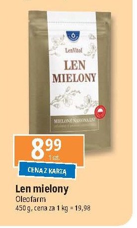 Len mielony Oleofarm promocja