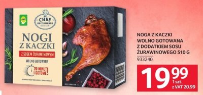 Noga z kaczki wolno gotowana z dodatkiem sosu żurawinowego promocja w Selgros