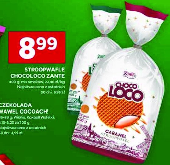 Wafelki karmelowe Zante choco loco promocja