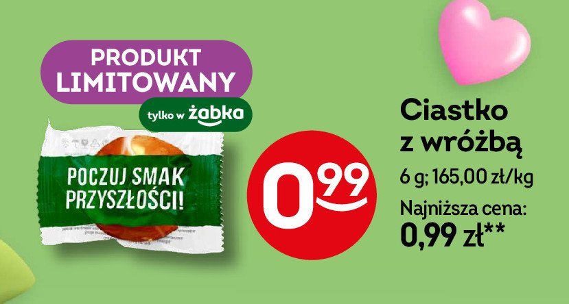 Ciastko z wróżbą promocja