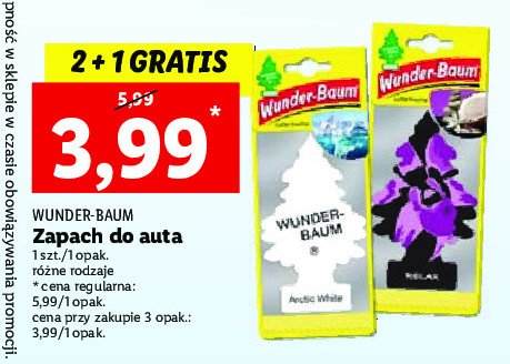 Choinka zapachowa relax Wunder-baum promocja
