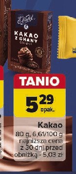 Kakao klasyczne z ghary E. wedel promocja