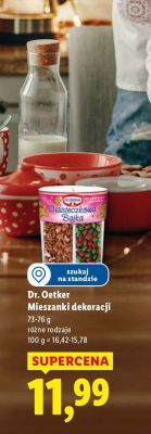 Mieszanki dekoracji Dr. Oetker promocja w Lidl