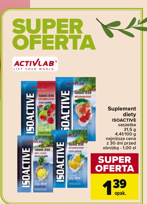 Isoactive ananas Activlab promocja w Carrefour