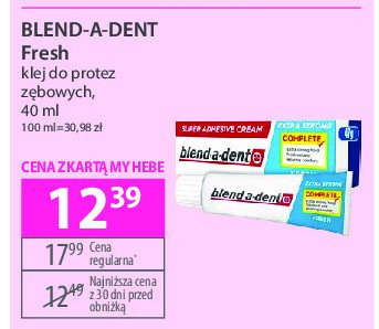 Klej do protez fresh Blend-a-dent promocja