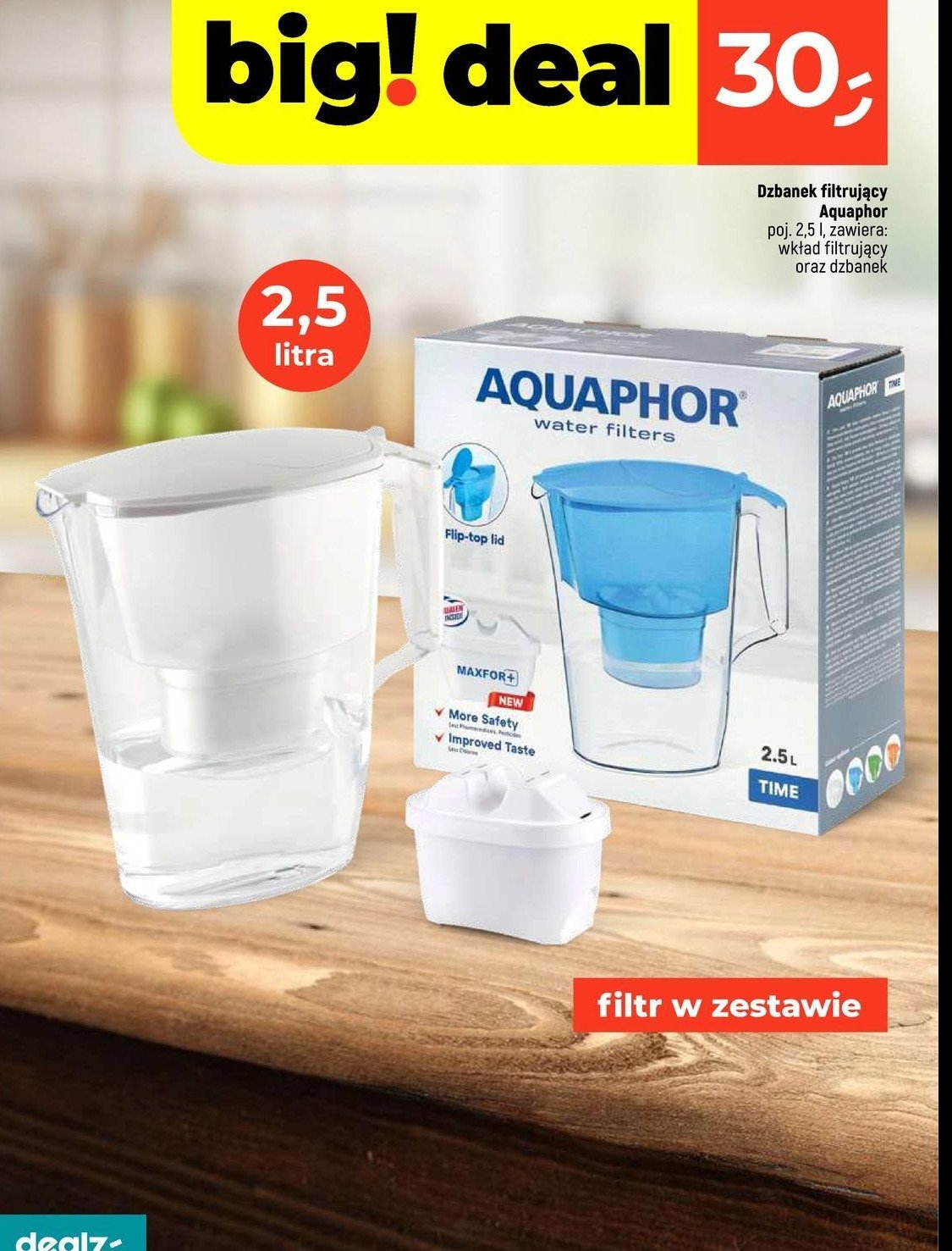 Dzbanek filtrujący 2.5 l + wkład biały Aquaphor promocja