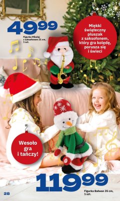 Figurka Mikołaj z saksofonem 21 cm promocja w Twój Market