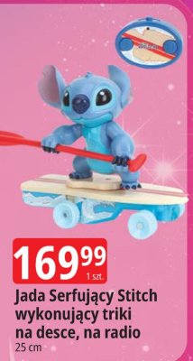 Jada Surfujący Stitch wykonujący triki na desce, na radio 25 cm promocja w Leclerc