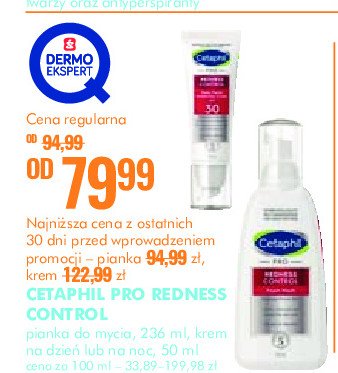 Krem nawilżający na dzień spf 30 CETAPHIL PRO REDNESS CONTROL promocja