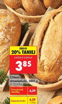 Chleb słowiański 380 g promocja w Biedronka