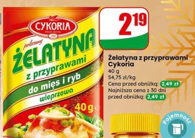 Żelatyna z przyprawami  promocja w Dino