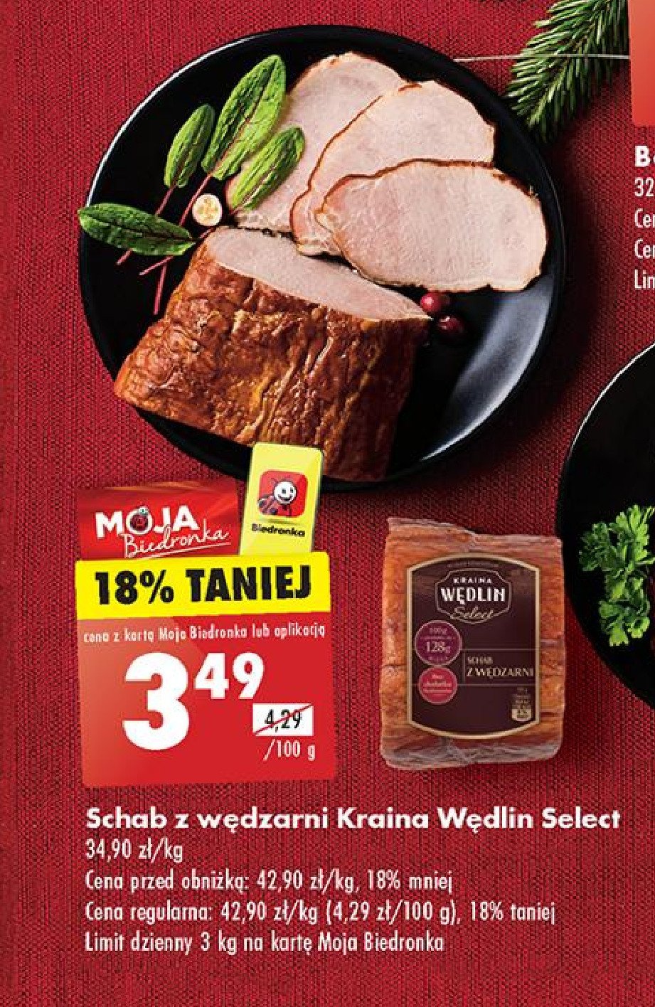 Schab z wędzarni Kraina wędlin promocja