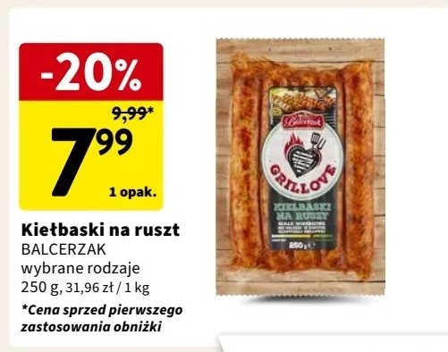 Kiełbaski na ruszt w papryce Balcerzak grillove promocja