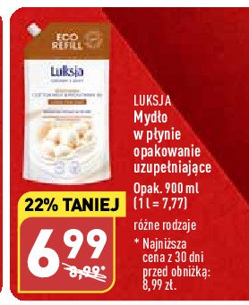 Mydło w płynie cotton milk & provitamin b5 Luksja creamy & soft promocja