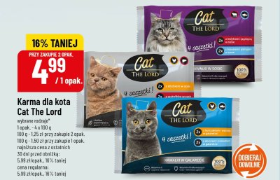 Karma dla kota kawałki w galaretce, różne rodzaje promocja w POLOmarket