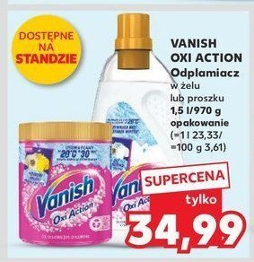 Odplamiacz w proszku Vanish oxi action promocja