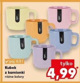 Kubek z kamionki promocja w Kaufland