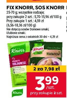 Sos borowikowy Knorr promocja