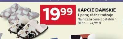 Kapcie damskie promocja w Stokrotka