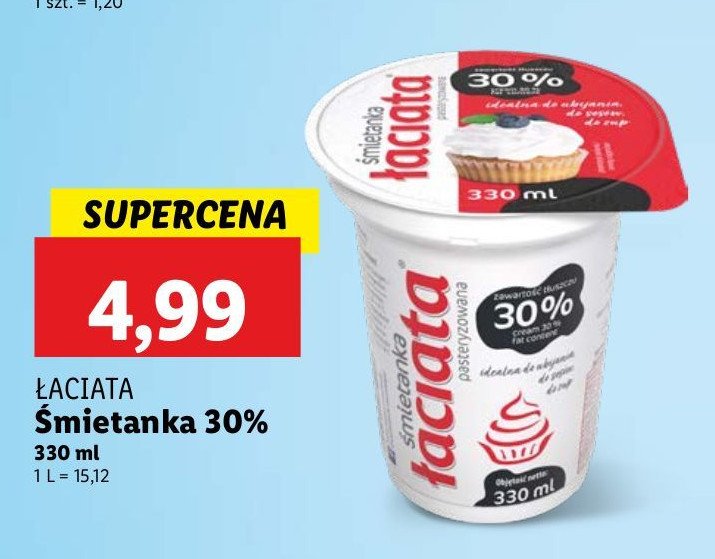 Śmietanka 30% Łaciata promocja