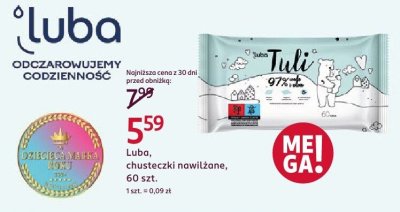 Luba chusteczki nawilżane, 60 szt. promocja w Rossmann