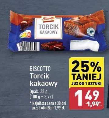 Torcik kakaowy Biscotto promocja