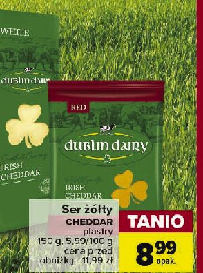 Ser cheddar red plastry Dublin dairy promocja