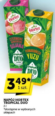 Napój Hortex Tropical Duo wybrane rodzaje promocja w Groszek
