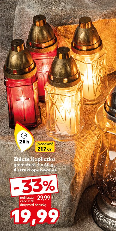 Znicz kapliczka promocja w Kaufland